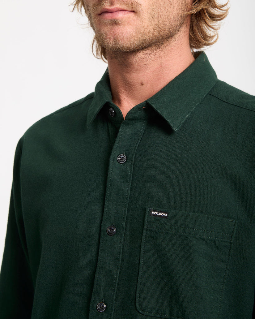 VOLCOM "CADEN" HEMD GREEN