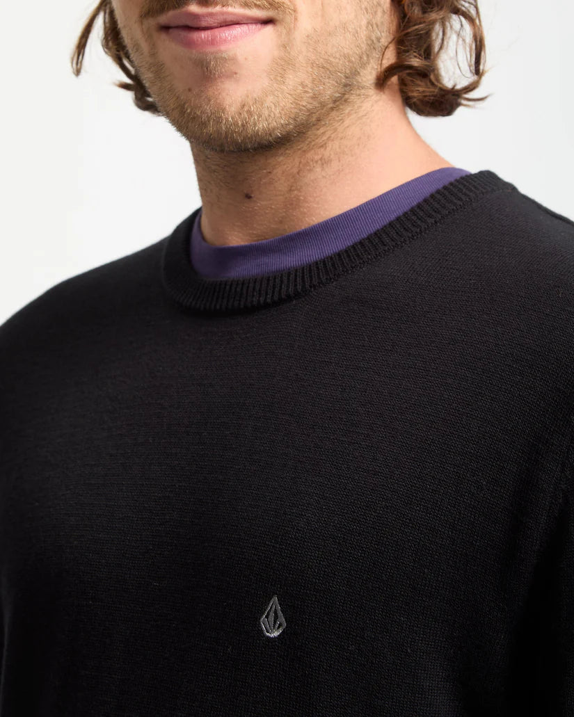 VOLCOM "UPERSTAND" SWEATER BLACK