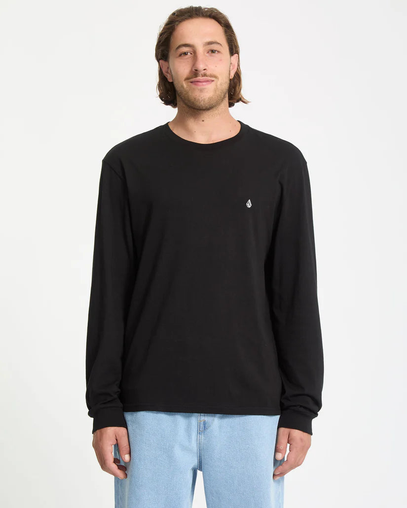 VOLCOM "STONE BLANKS" LONGSLEEVE BLACK