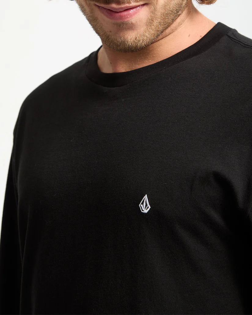 VOLCOM "STONE BLANKS" LONGSLEEVE BLACK