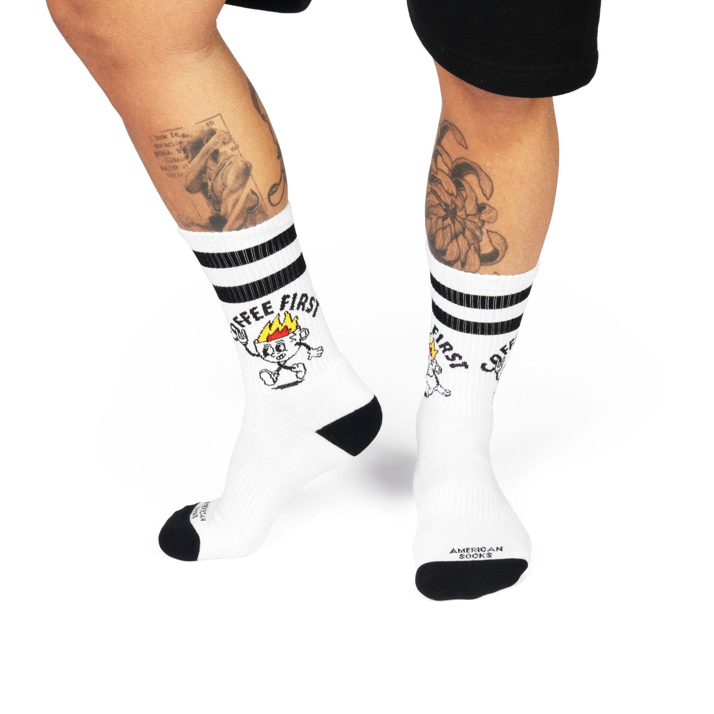 AMERICAN SOCKS "COFFEE FIRST" SOCKS