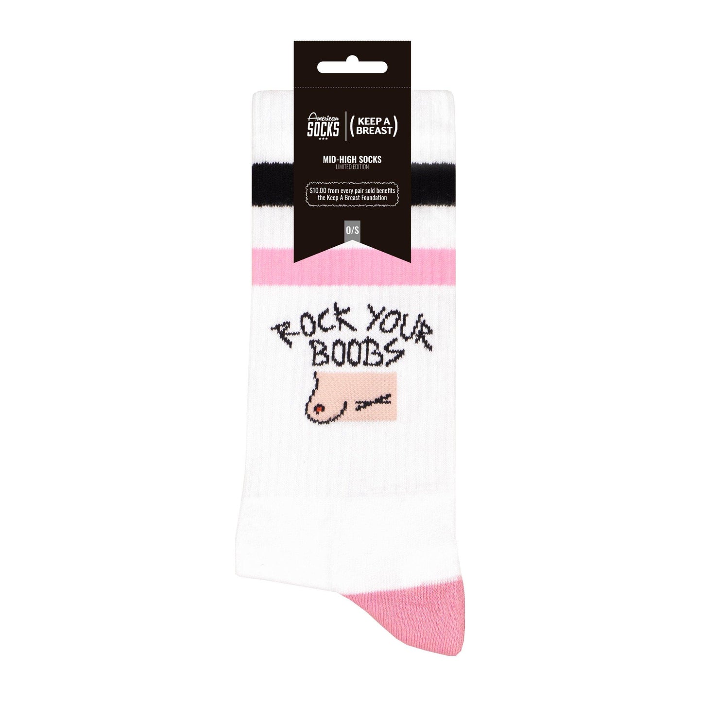 AMERICAN SOCKS "KAP-ROCK YOUR BOOBS" SOCKS