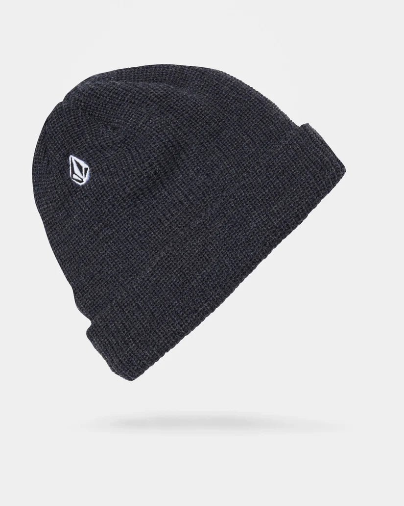 VOLCOM "FULL STONE" BEANIE CHARCOAL HEATHER