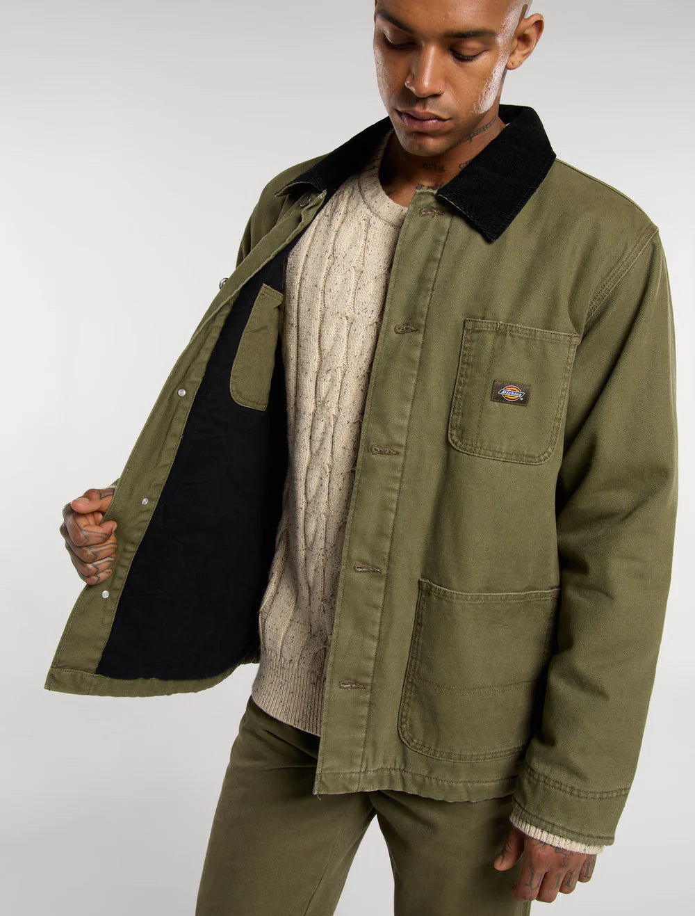 DICKIES " CHORE LINED" CANVAS JACKE