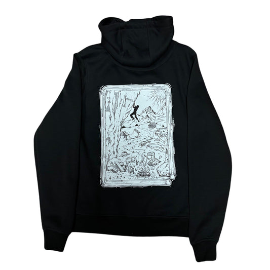 SLAPPYS X ROCKLANDS COLLAB HOODIE BLACK