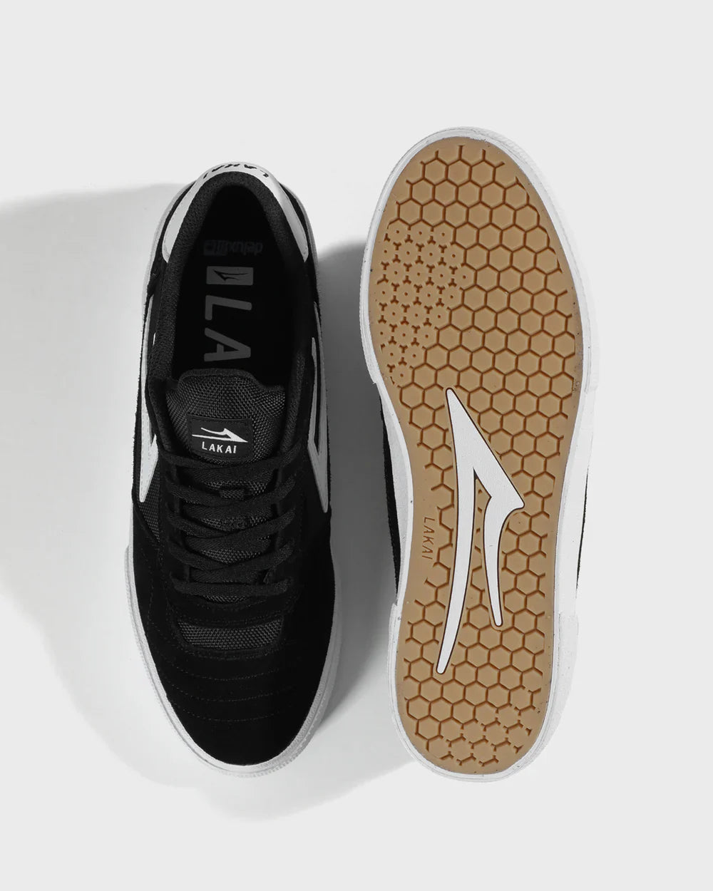 LAKAI "CAMBRIDGE" SHOES BLACK/WHITE