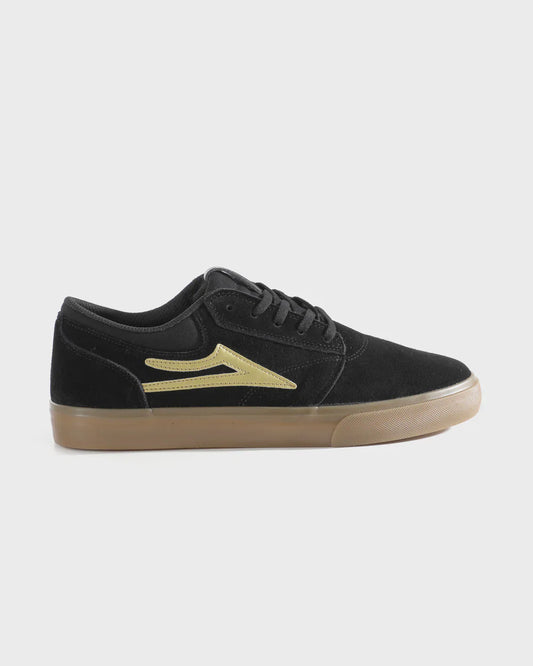 LAKAI "GRIFFIN" SHOES BLACK/GOLD