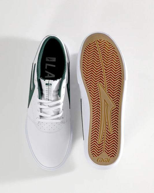 LAKAI "GRIFFIN" SHOES WHITE/PINE