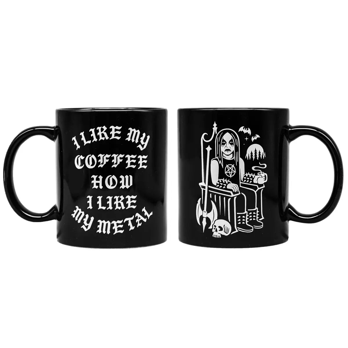 DEATH BY COFFEE "BLACK METAL" MUG