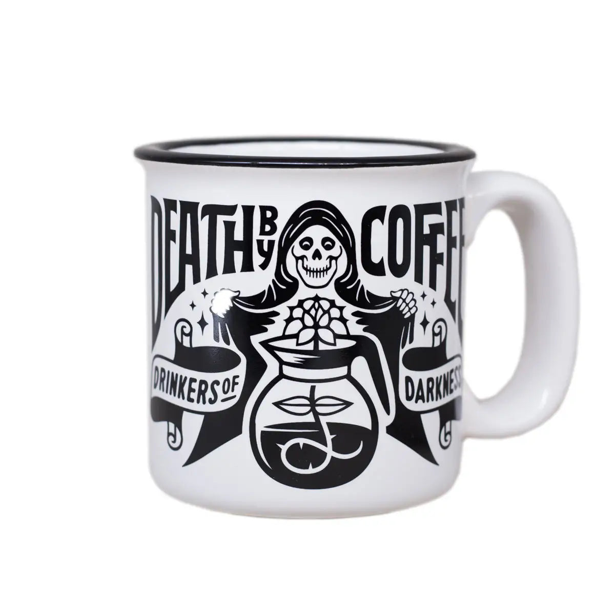 DEATH BY COFFEE "DRINKERS OF MADNESS" MUG