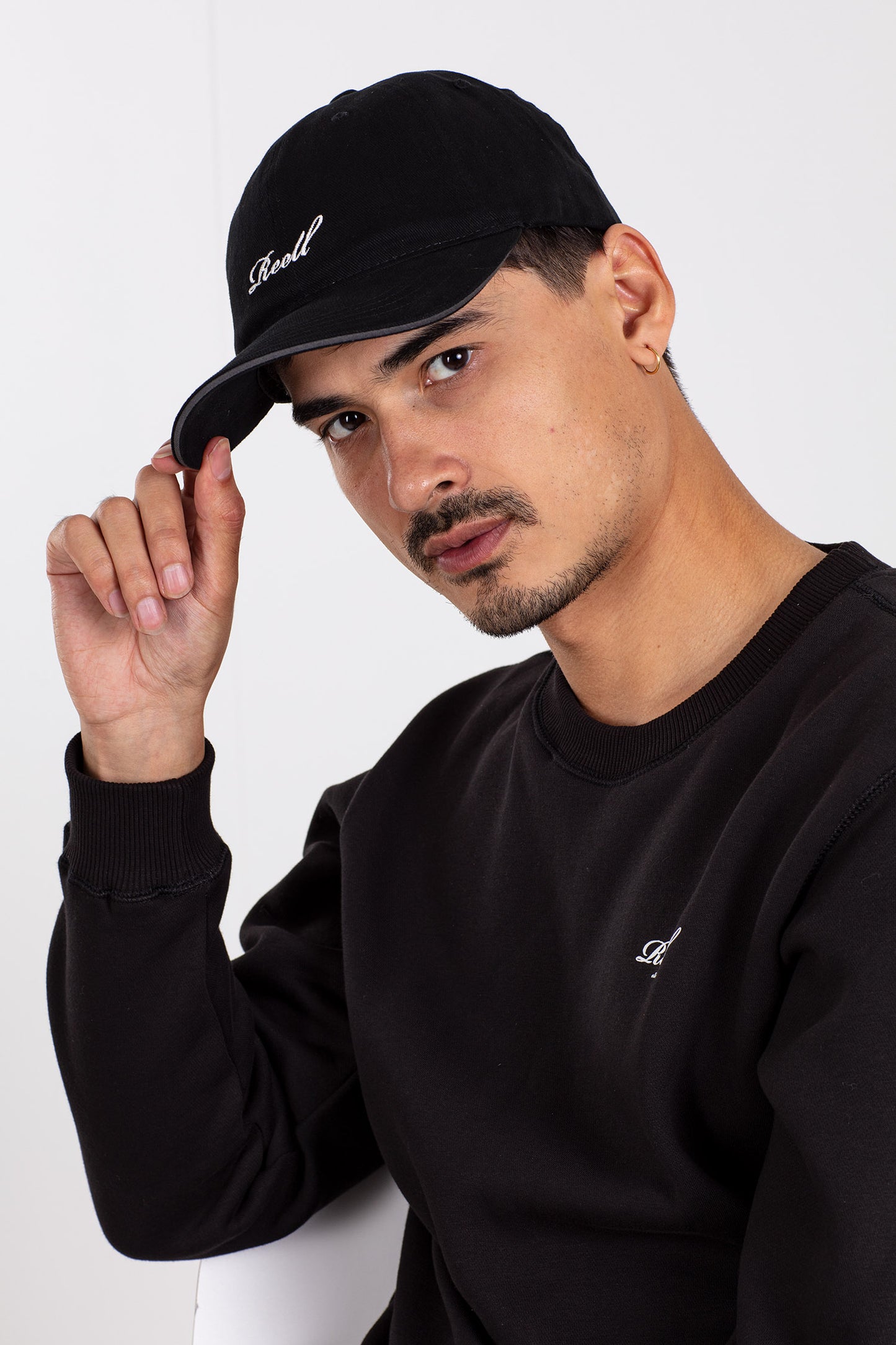 REELL "SINGLE SCRIPT" CAP BLACK