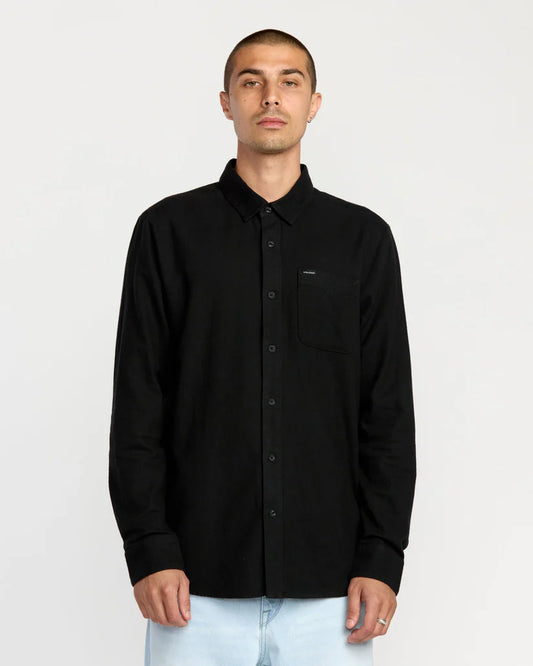 VOLCOM "CADEN" HEMD BLACK