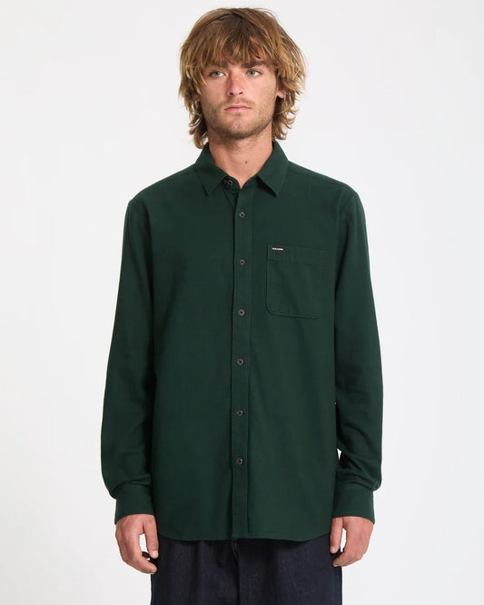 VOLCOM "CADEN" HEMD GREEN
