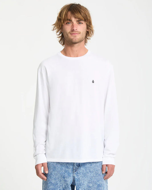 VOLCOM "STONE BLANKS" LONGSLEEVE WHITE