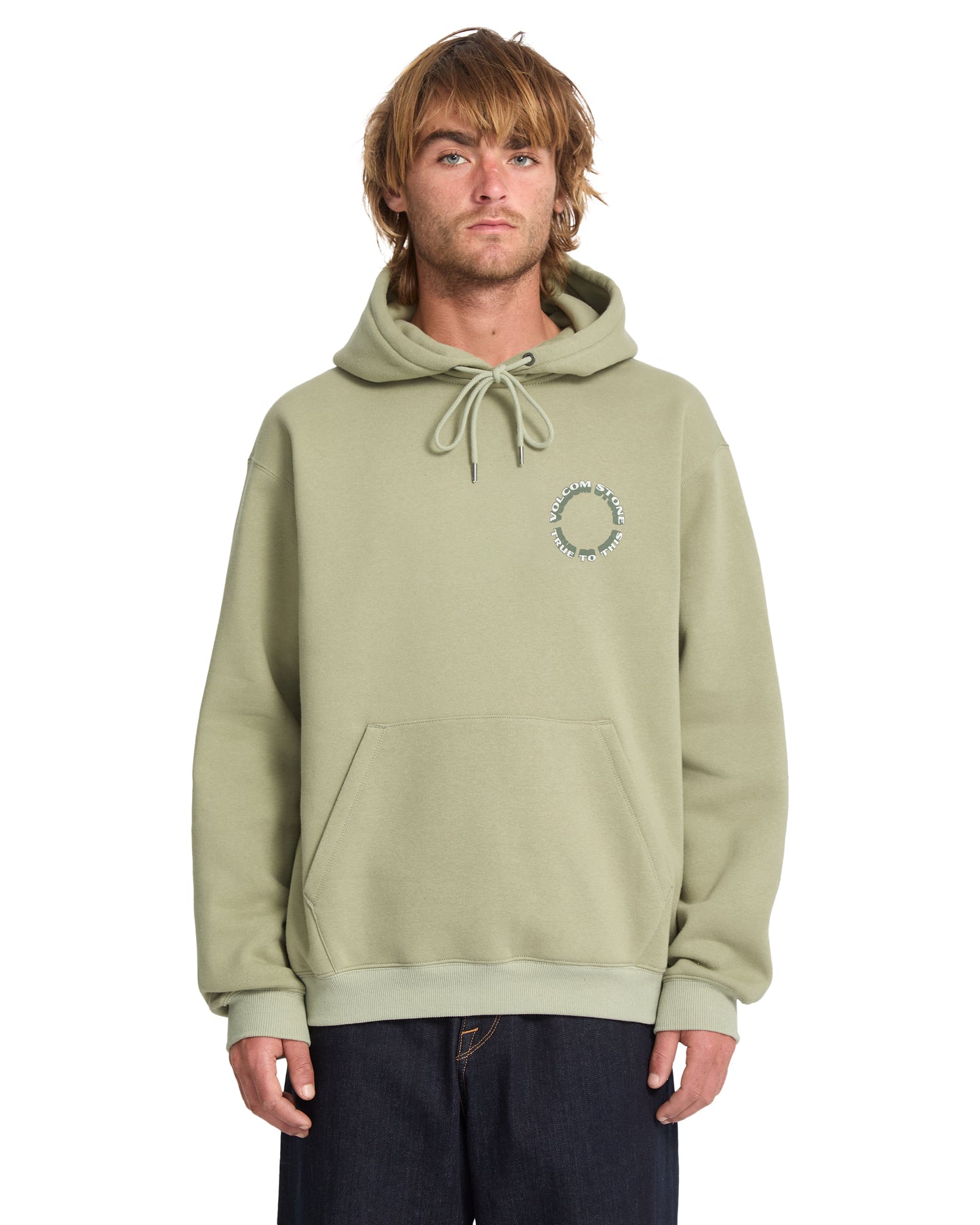 VOLCOM "WATANITE" HOODIE GREEN TEA