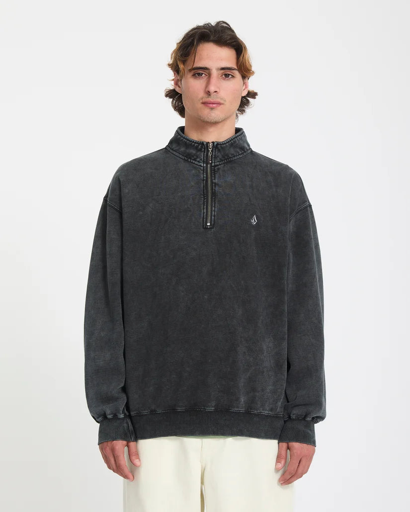 VOLCOM "SINGLE STONE QUARTER ZIP" SWEATER
