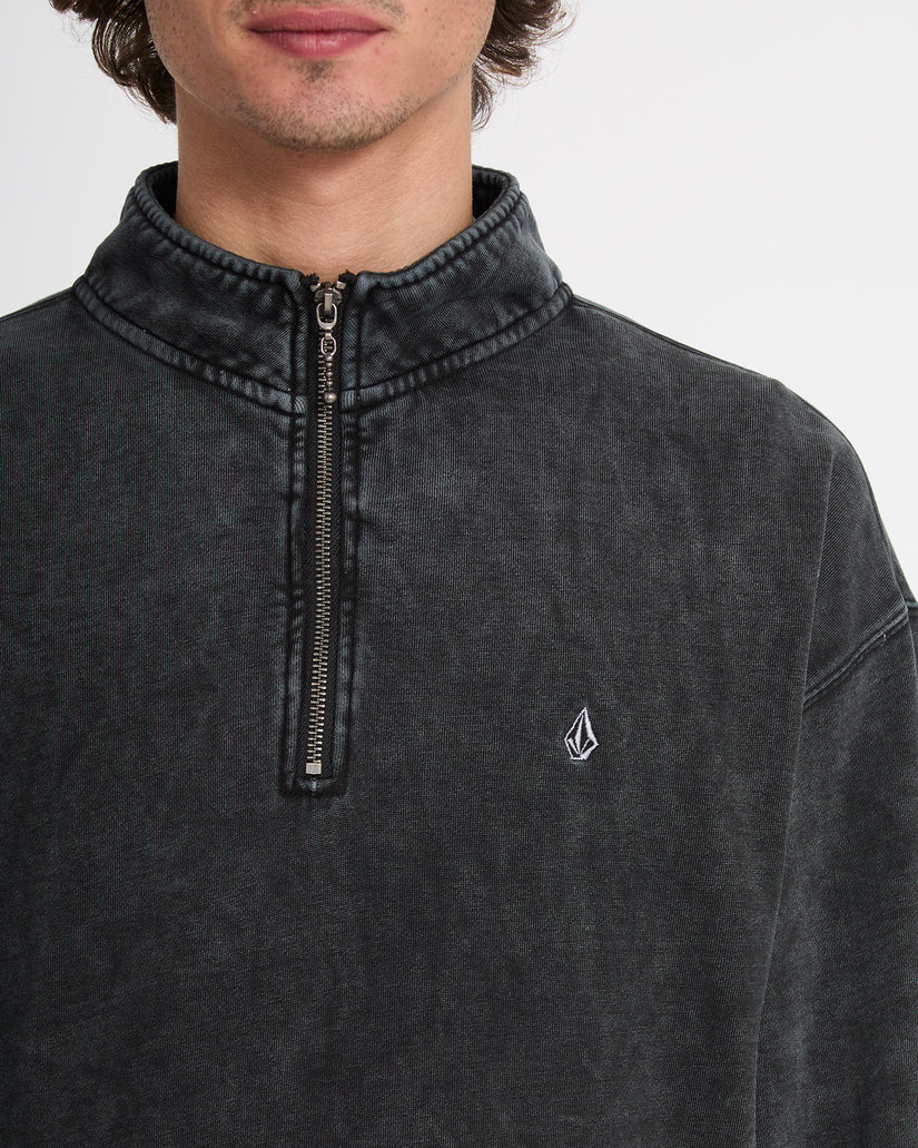 VOLCOM "SINGLE STONE QUARTER ZIP" SWEATER