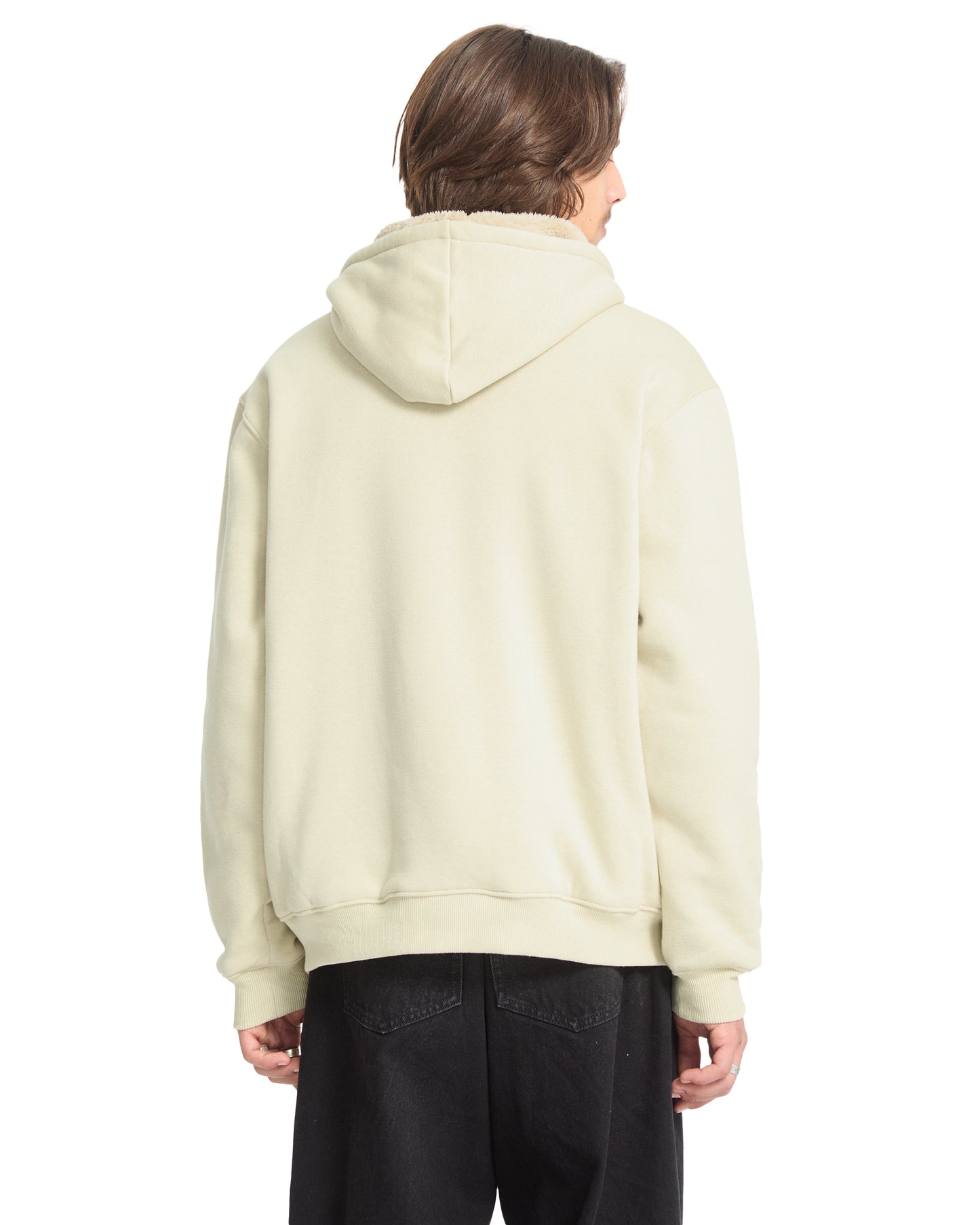 VOLCOM "SINGLE STONED LINED" ZIPPER BEIGE