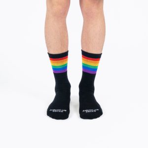 AMERICAN SOCKS " RAINBOW PRIDE(BLACK)" SOCKS