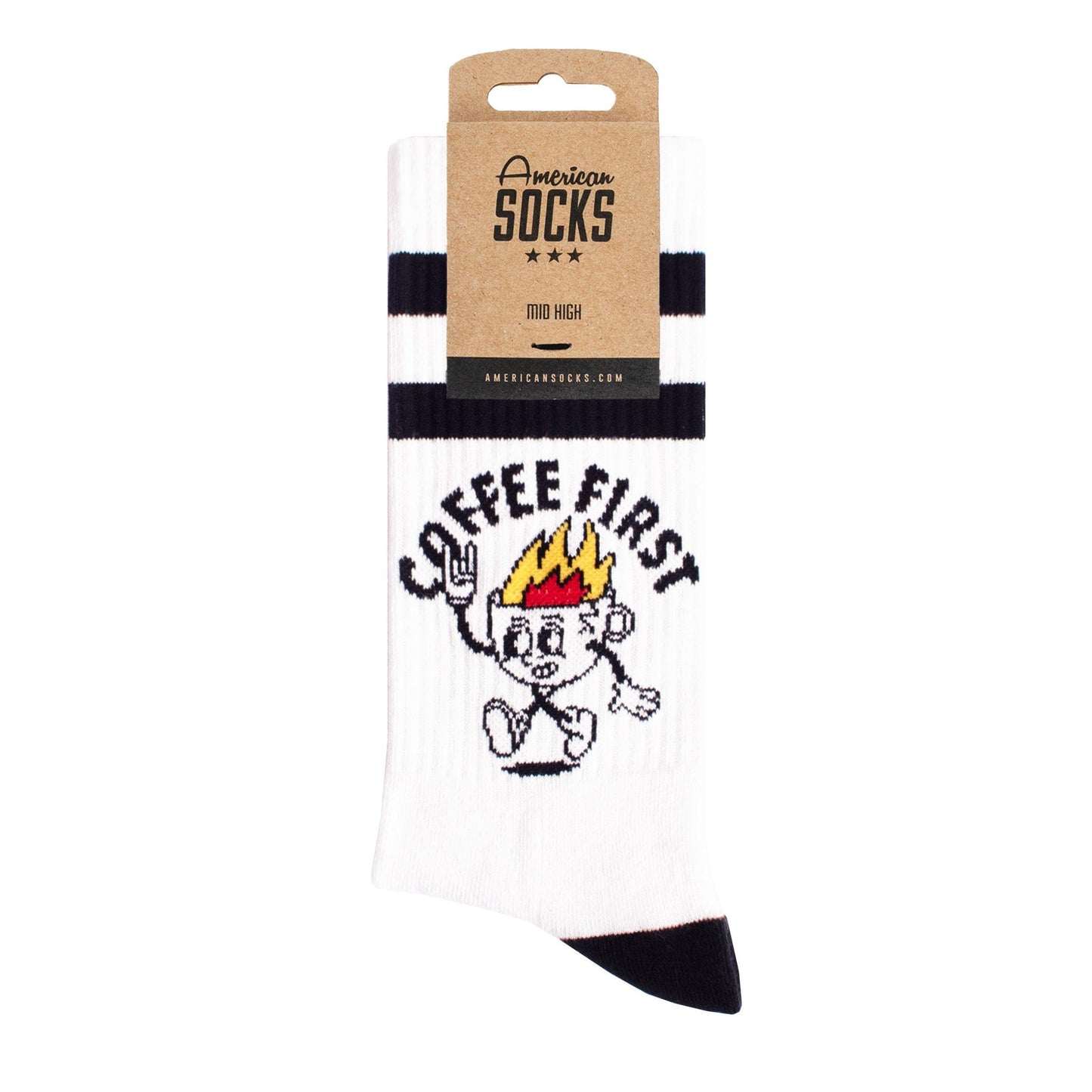 AMERICAN SOCKS "COFFEE FIRST" SOCKS