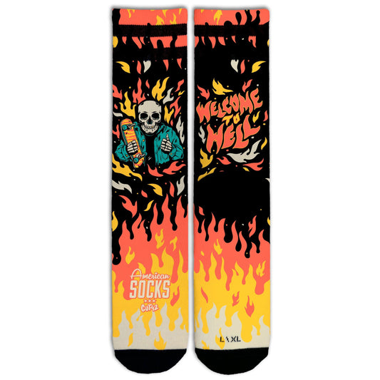 AMERICAN SOCKS "WELCOME TO HELL" SOCKS (S/M)