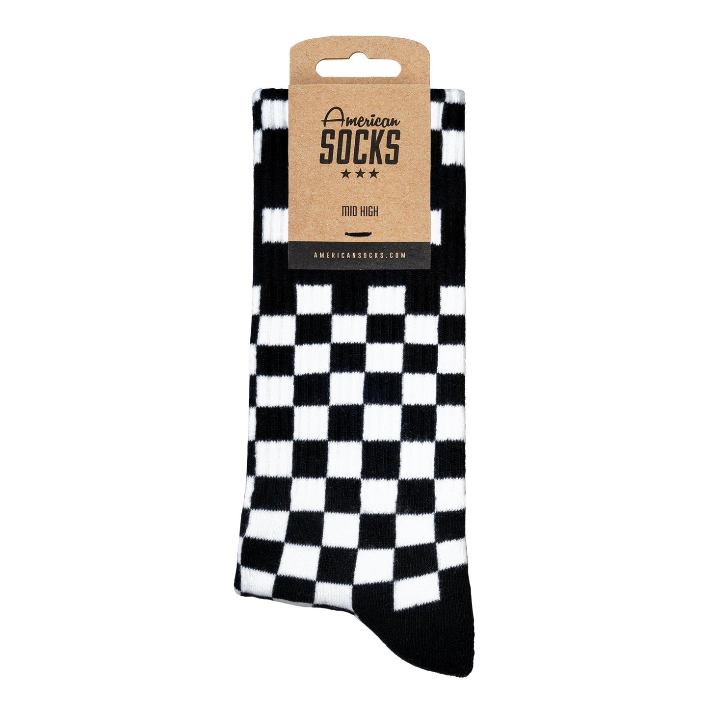 AMERICAN SOCKS "CHECKERBOARD B/W" SOCKS