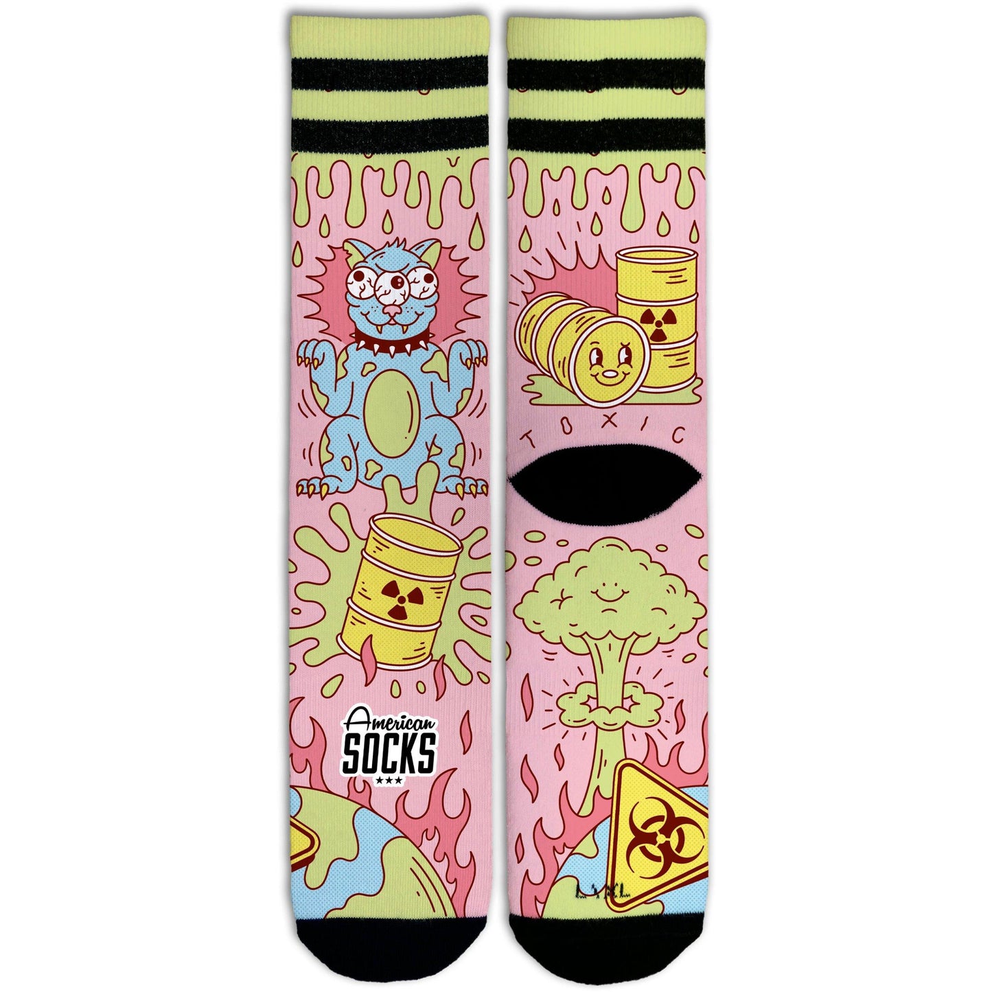 AMERICAN SOCKS "RADIOACTIVE" SOCKS (L/XL)