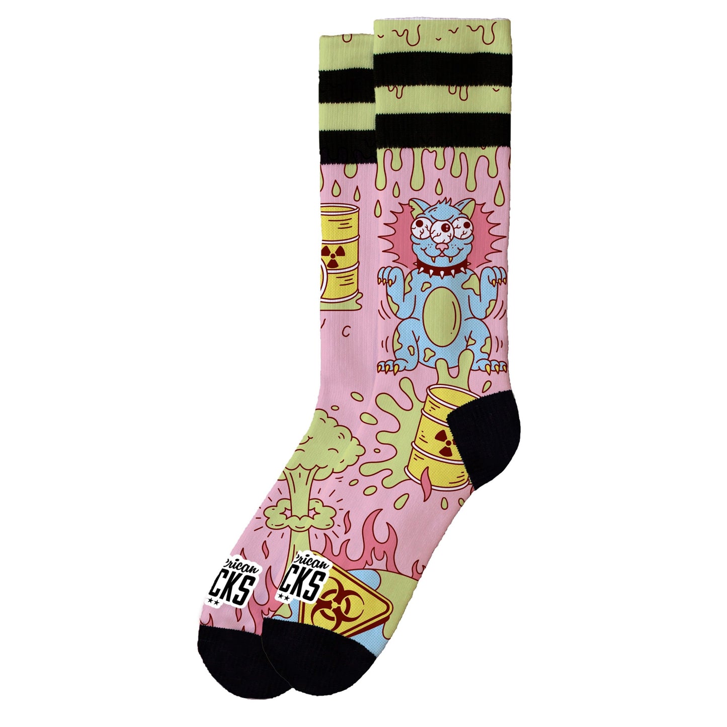 AMERICAN SOCKS "RADIOACTIVE" SOCKS (L/XL)