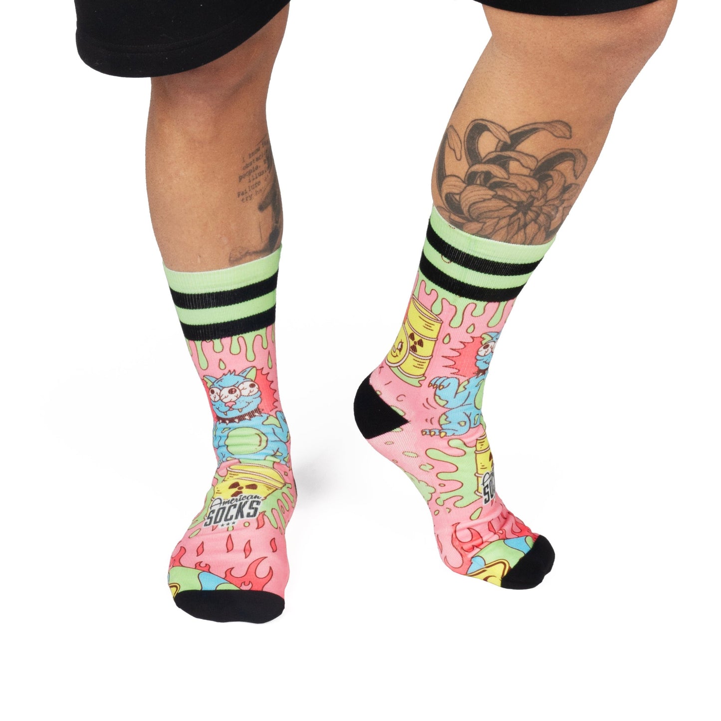 AMERICAN SOCKS "RADIOACTIVE" SOCKS (L/XL)