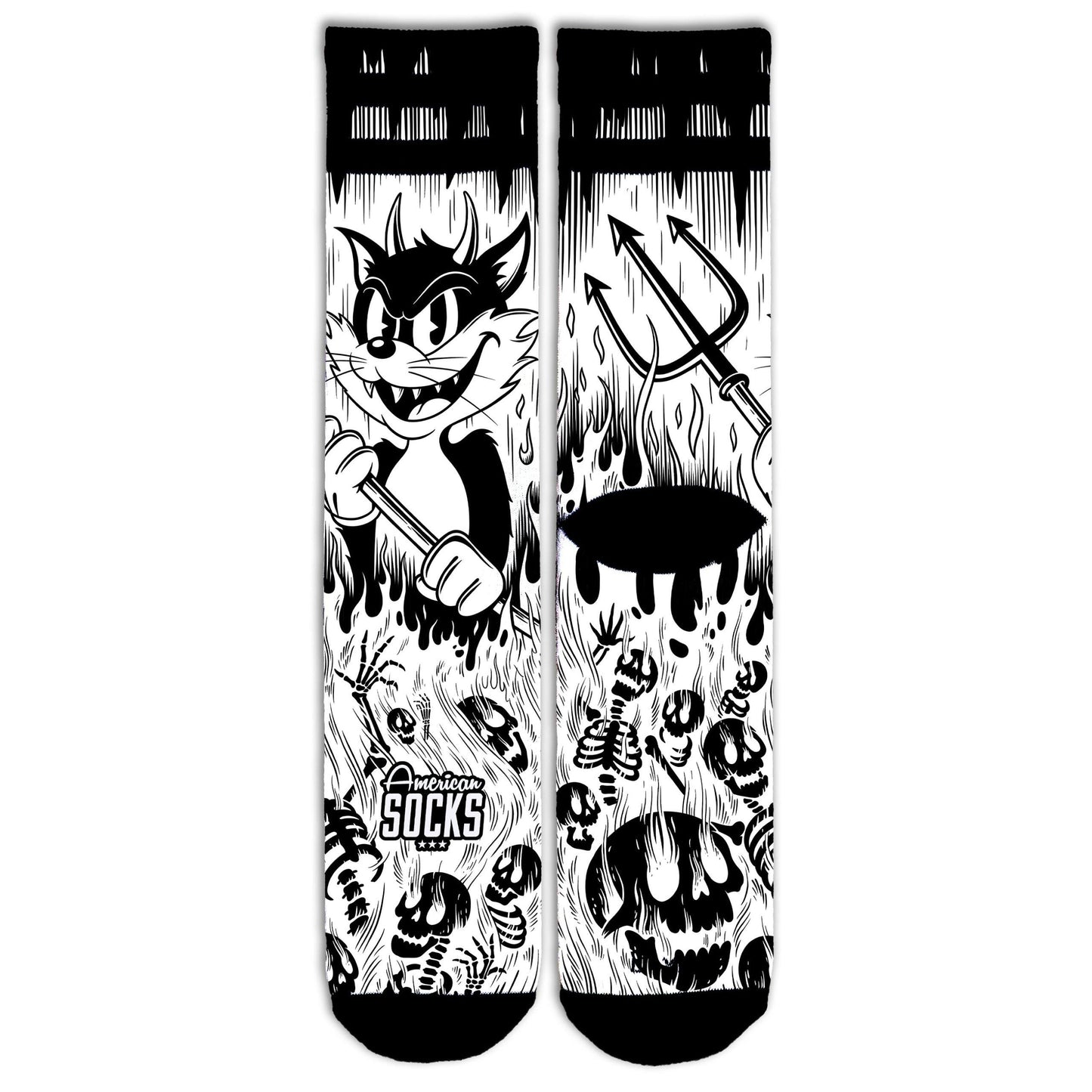 AMERICAN SOCKS "EVIL CAT" SOCKS