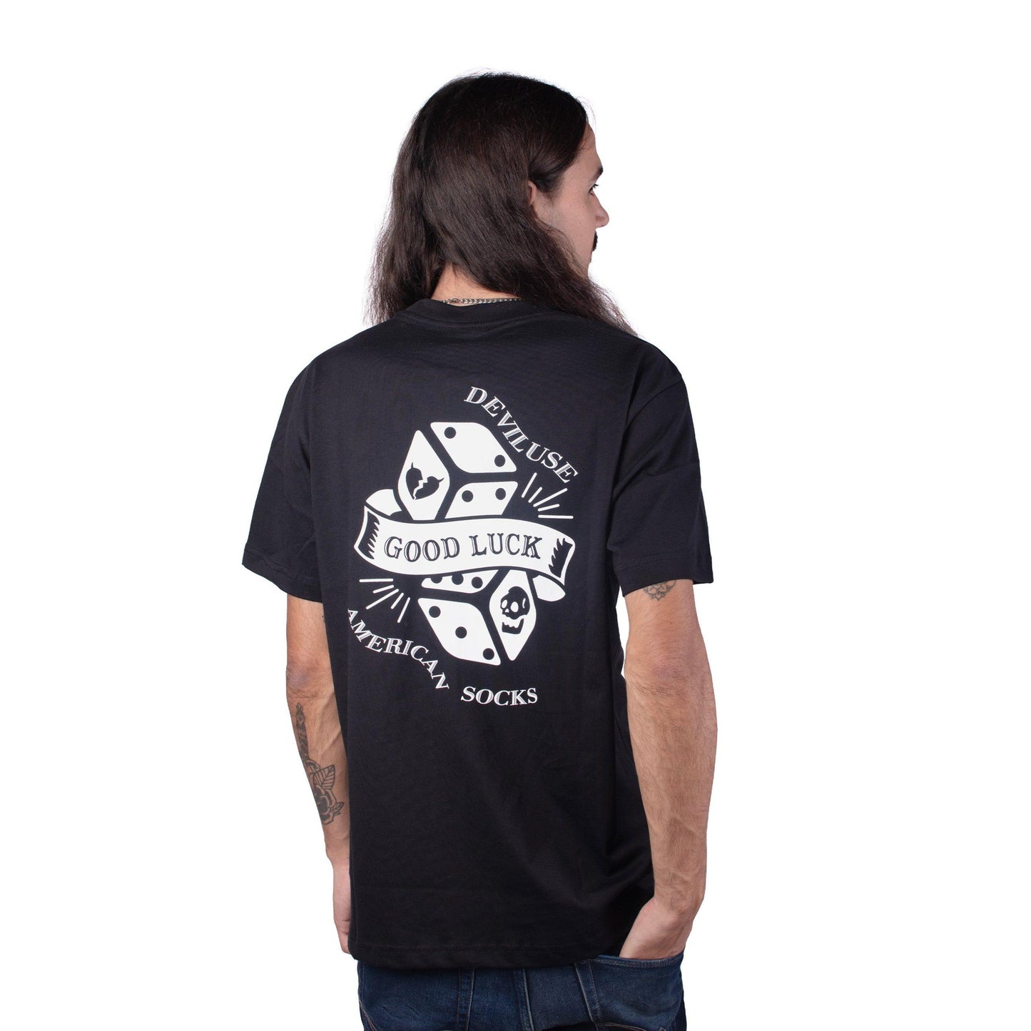 AMERICAN SOCKS "GOOD LUCK" T-SHIRT