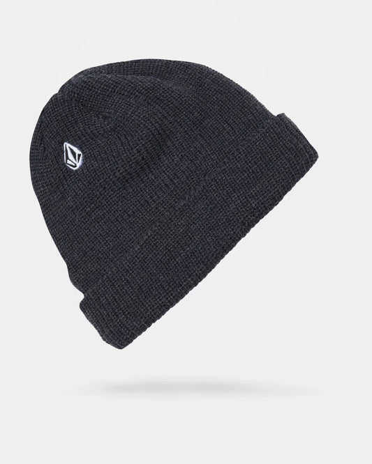 VOLCOM "FULL STONE" BEANIE CHARCOAL HEATHER