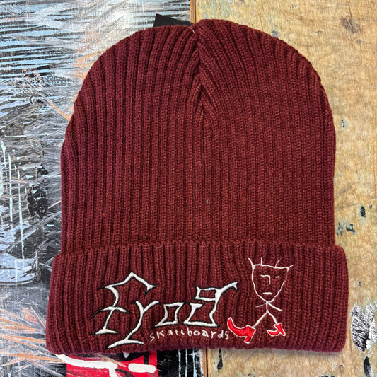 FROG "JUST KEEP WALKING" BEANIE RED