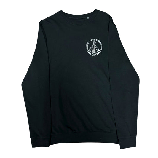 SLAPPYS PEACE SWEATER BLACK