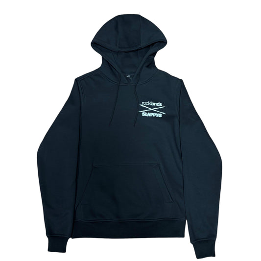 SLAPPYS X ROCKLANDS COLLAB HOODIE BLACK