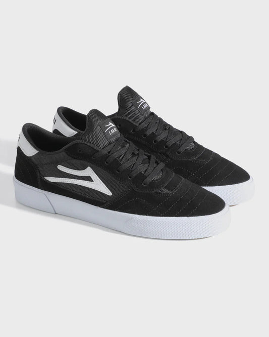 LAKAI "CAMBRIDGE" SHOES BLACK/WHITE