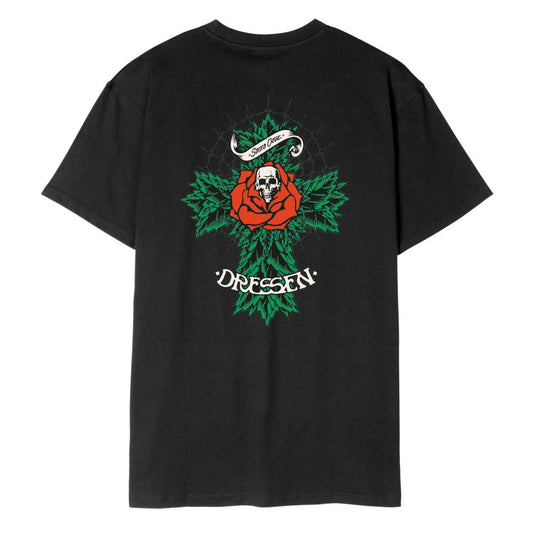 SANTA CRUZ "DRESSEN ROSE CROSS" T-SHIRT