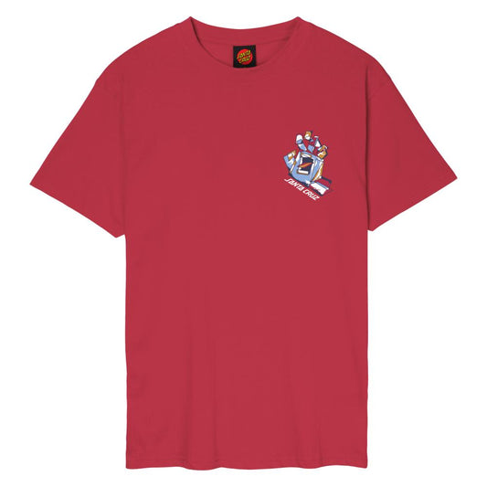 SANTA CRUZ "SCREAMING SCRATCHED HAND" T-SHIRT