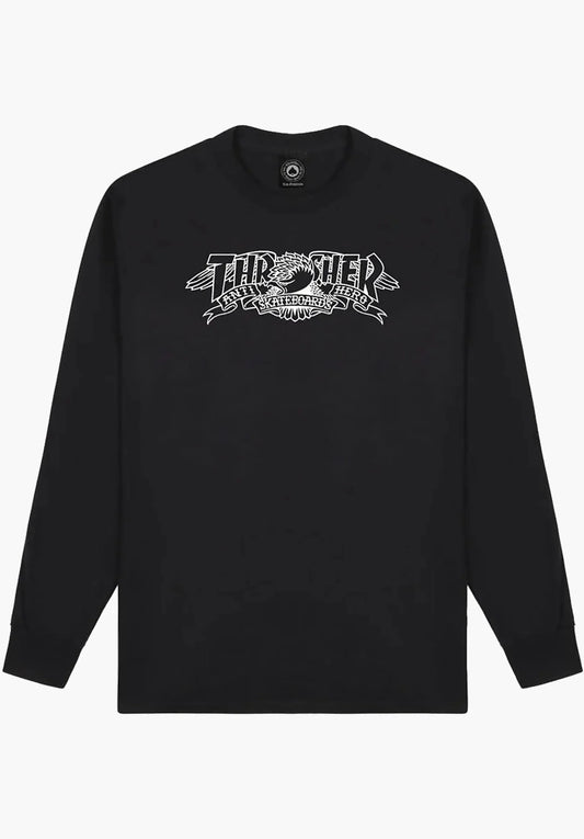 THRASHER "ANTI HERO BANNER" LONGSLEEVE