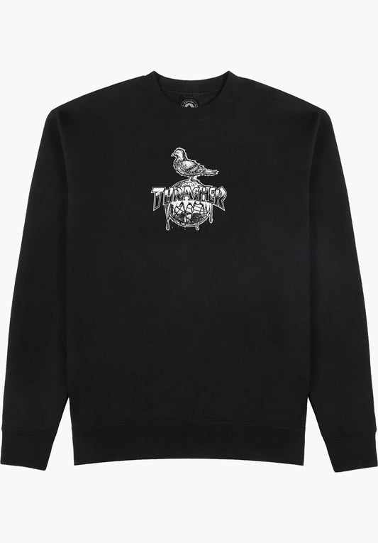 THRASHER "ANTI HERO COVER THE EARTH" SWEATER