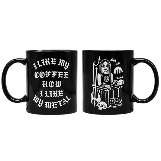 DEATH BY COFFEE "BLACK METAL" MUG
