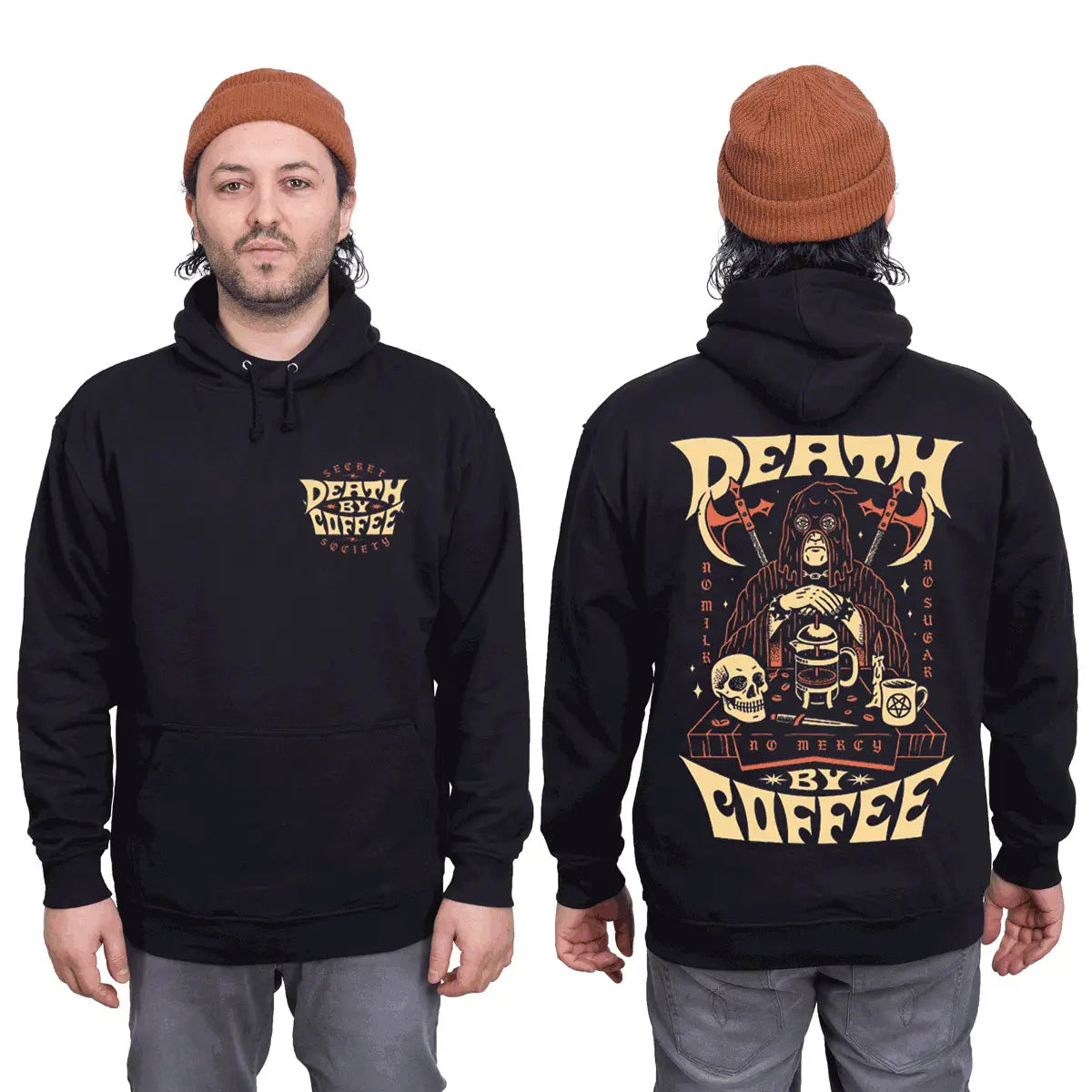 DEATH BY COFFEE "FRENCH PRESS" HOODIE