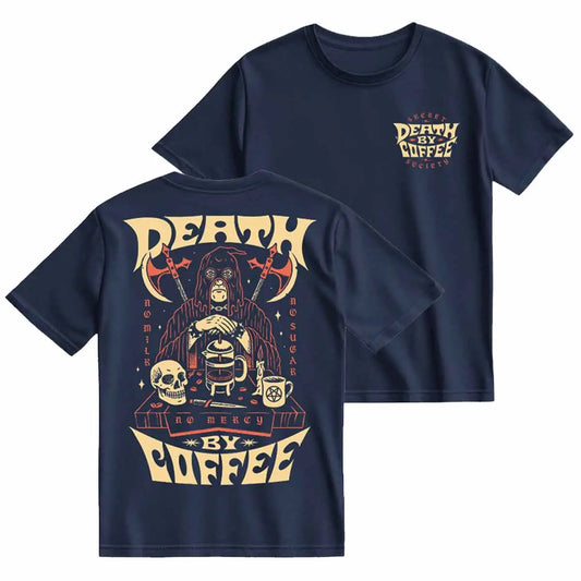 DEATH BY COFFEE "FRENCH PRESS" T-SHIRT