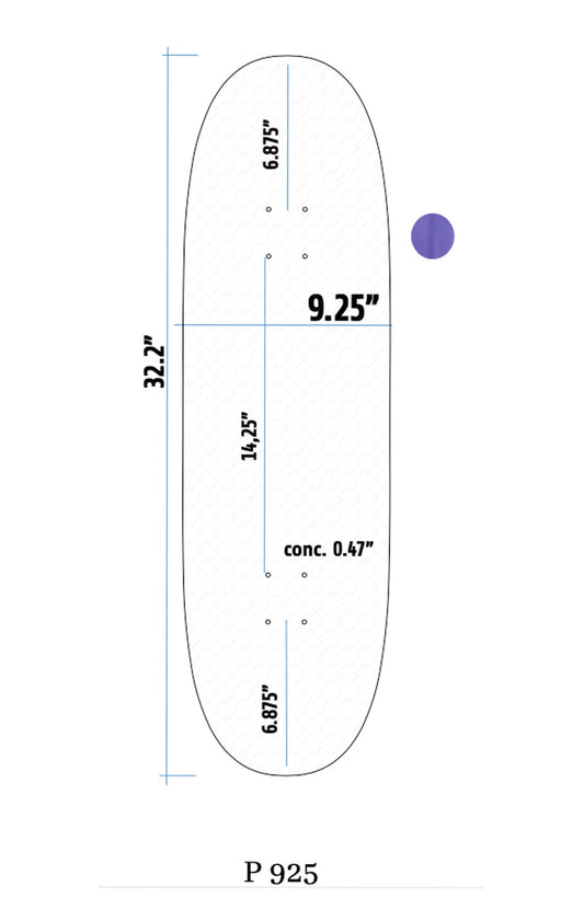 SUPERPLY "SPECIAL EGG SHAP" DECK 9.25"