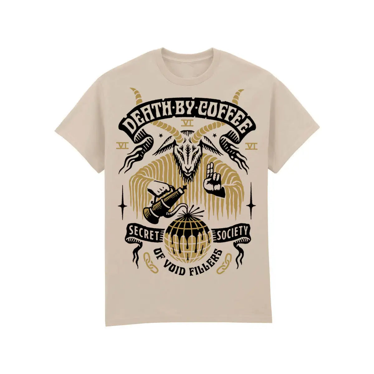 DEATH BY COFFEE "THE FILLER" T-SHIRT